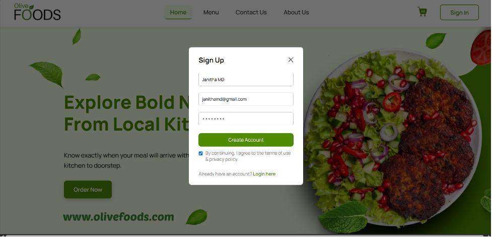 Olive Foods - AI-Powered Food Management Platform 1